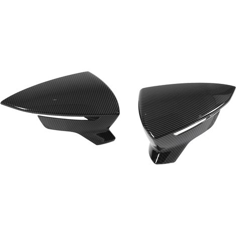 Rétroviseurs Extérieurs Protection Coques Carbone Look Avant Arrière Gauche Droite Compatible SEAT Leon Mk3 5F ST FR Cupra 2013-2019 (1/5)