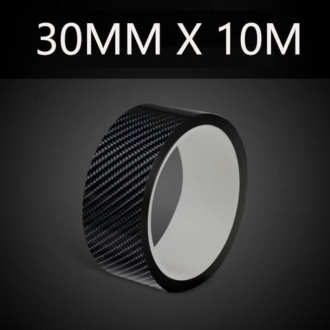 (30 mm x 10 m) Autocollants de protection pour voiture en fibre de carbone 5D : protection des seuils de porte,protection anti-rayures,protection pour pare-chocs,ruban adhésif de protection pour voitu (1/3)