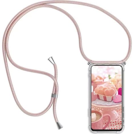 SILIKONHÜLLE MIT KETTE FÜR XIAOMI MI 11T 5G / MI 11T PRO 5G ROSA (1/5)