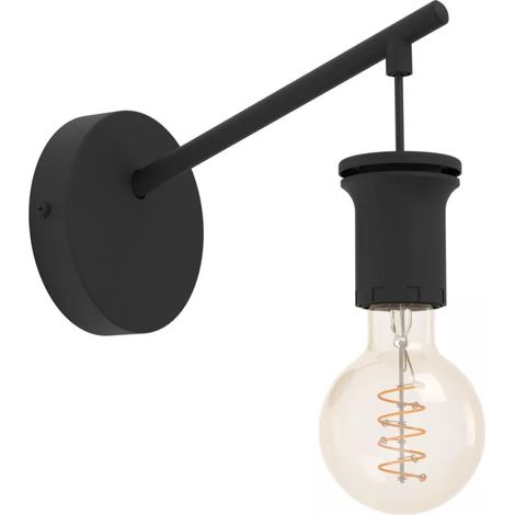 applique eglo "capoliveri" nero e27