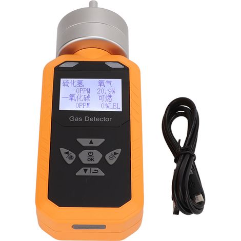 Détecteur de gaz ABH504, à pompe-aspiration, à activation vocale, moniteur de gaz multifonctionnel avec écran LCD, pour la réparation automobile (1/5)
