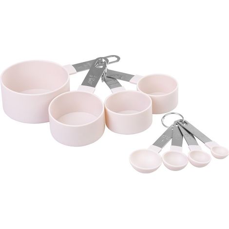 Mesurettes MagicHome, cuilleres et tasses, de cuisine, set de 8 pcs, 2,5 ml - 236 ml