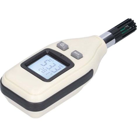 Termometro e igrometro digitale ad alta precisione, temperatura e umidità, con schermo LCD retroilluminato (batteria non inclusa), (1/4)