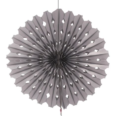 Décoration Nid d'abeille Ventilateur 45 cm Argent (1/2)