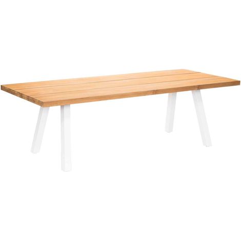Grande table de jardin en teck avec structure en aluminium Seychelles - 10 places - Jardiline (1/5)