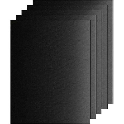 Accessoires BBQ - Tapis de barbecue - Tapis de barbecue en Téflon - barbecue à gaz - Lot de 5 tapis de barbecue - Résistance aux hau (1/5)