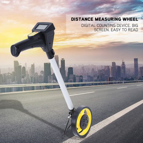 Roue de mesure numérique pliable pour distance, outil de mesure de terrain et chantier pour ouvriers, compteur de mètres portable (1/5)