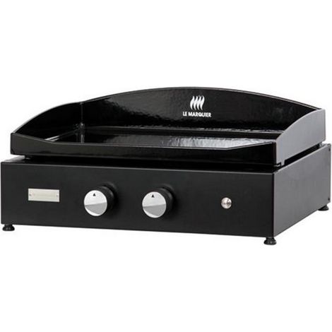 plancha gas 5600w piastra in ghisa smaltata 60x40cm - plvp260e - le marquier (1/5)