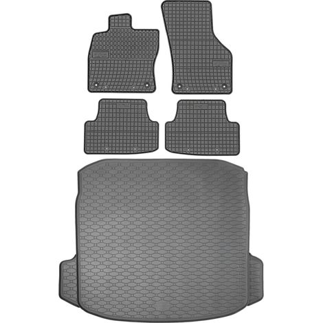 Set di tappetini in gomma per auto e tappetino per bagagliaio per Audi A3 III 8V berlina dal 2012 al 2020. (1/5)