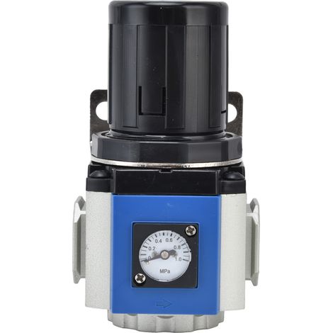 Manomètre régulateur de pression GR400-15 pour compresseur d'air, vanne de réglage Airtac série GR400, débit optimal, robuste, 15 bar, usage industriel. (1/5)