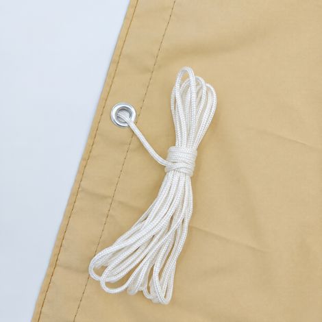 Toile d'ombrage rétractable auvent ondulé sur mesure beige Oxford polyester 17 15 × 10 × 5 cm 250 g – Livraison gratuite (1/5)
