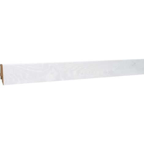 Classen Clip-Fußleiste 240 cm 58 x 19 mm Eiche grau weiß Sockelleiste
