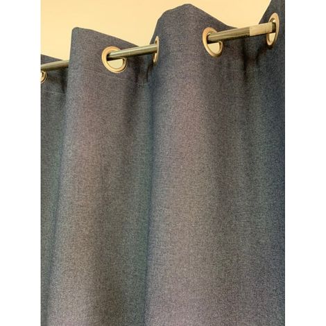 Rideau d'Ameublement en Jean - 135x240cm - Bleu jean (1/2)