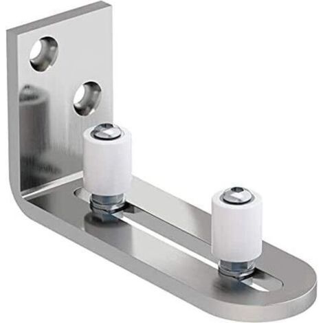 Ajustable Guide de Plancher Mur / porte Guide Inférieur Pour Porte en Bois Coulissante Acier inoxydable (1/5)
