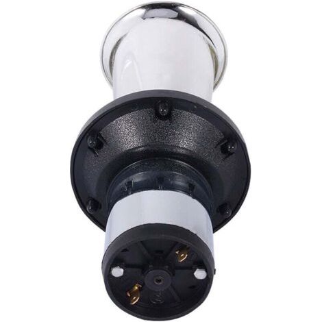 Pair Altmodische 12V-Hupe, 110dB, 12V-Autohupe, laute Hupe, Alarmhupe, klassischer Retro-Antik-Typ (silber)
