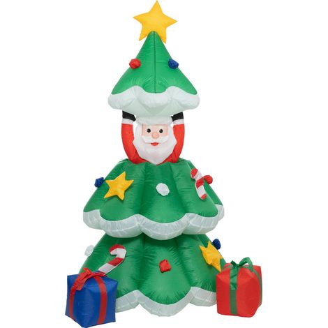 Gonflable Grand Sapin de Noël avec éclairage intégré H 180 cm - Feeric Christmas (1/2)