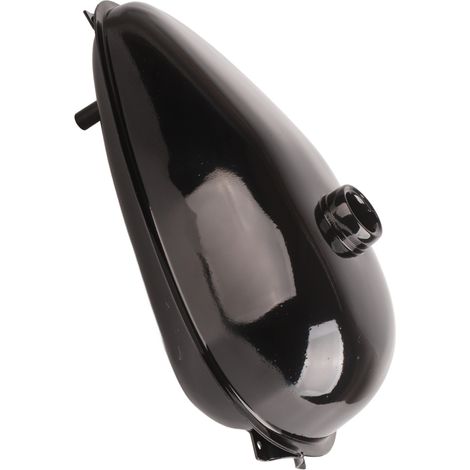 4-Liter-Kraftstofftank aus poliertem Aluminium für Motorräder und E-Bikes mit 49–80 cm³, Hochleistungs-Kraftstofftank in Silber (1/5)