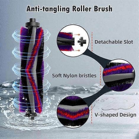 Pièces de rechange et accessoires pour aspirateur robot E10s : brosse principale, lingette de nettoyage, filtre (voir photo SZRH AV). (1/3)