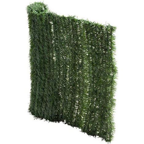 Siepe verde artificiale 1x3mt 36 var/m foglia fine bicolore