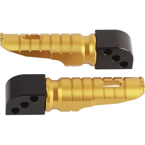 Rear Foot Pegs - Aluminum Alloy - Anodized Finish - Compatible With Kawasaki Z650 Z800 Z900 Z1000SX Ninja 250 - Pair