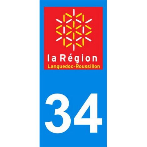 ADHESIFS REGION DEPARTEMENT 34 OCCITANIE X2
