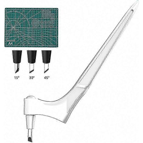 Handgefertigtes 360°-Rotationsmesser aus Edelstahl, Präzisions-Gyroschneider für Papier, sicheres und vielseitiges Schneidewerkzeug, manueller Kreisschneider für Kunsthandwerk und Heimwerkerprojekte. (1/5)