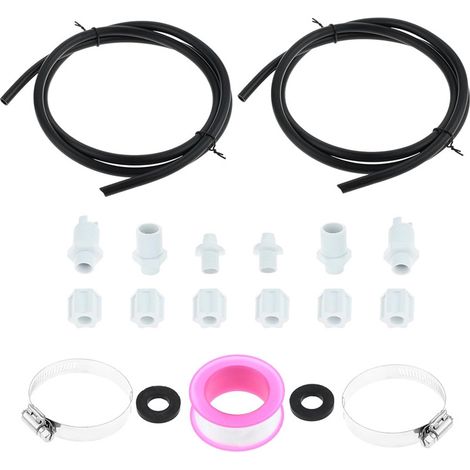 Kit de Connexion pour Chlorinateur Hayward CL200/CL220 – Inclut 2 Colliers de Selle, 2 Clapets Anti-Retour et Ruban d’Étanchéité (1/5)