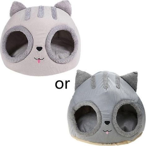 Voici un nouveau titre produit en français, optimisé avec des mots-clés variés et ne dépassant pas 190 caractères :
Panier douillet pour chat et chien, forme tête, pour petit et moyen chiot, couchage (1/4)