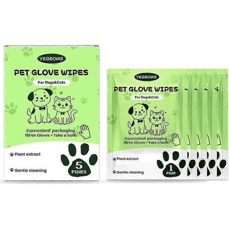 Lingettes nettoyantes et désodorisantes pour le bain des chiens et des chats