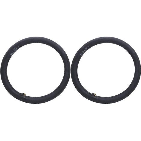 Lot de 2 chambres à air en caoutchouc butyle avec valves coudées, compatibles avec les vélos pliants, taille 16 x 2,125 pouces. (1/5)