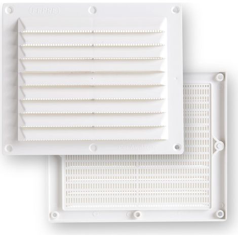 REJILLA VENT 146X175 MM ATORN. FEPRE ABS BL CON MOSQUITERA E