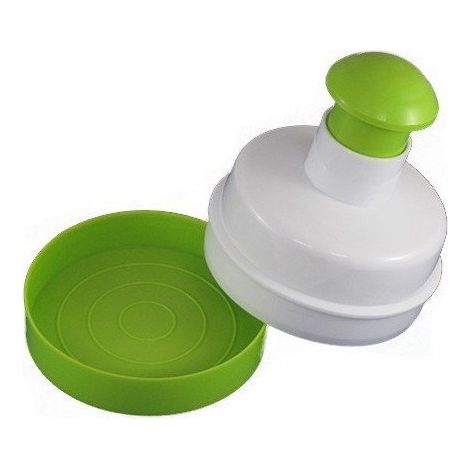 Stampo Per Hamburger 9,5x12,5 Cm In Plastica Pressa Anche Carne Bianco