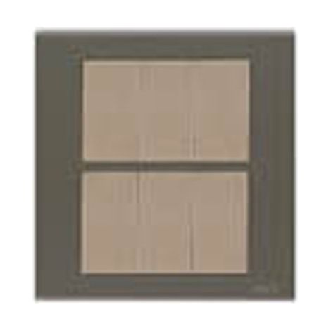 Placca in alluminio anodizzato 6 moduli 3+3