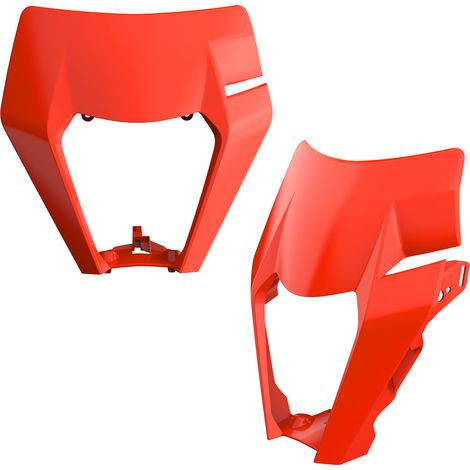 Cubierta de faro delantero Polisport para KTM EXC XC XCF 2017-2019, color naranja, duradera.