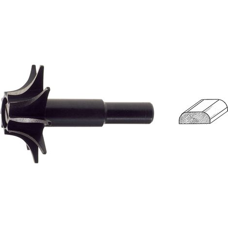 Poggi 363.00 fresa sagomata per legno 25 mm profilo convesso gambo 8 mm
