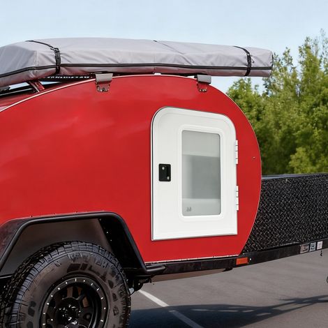 Wohnmobil -Eingangstür Rostsicheres für Wohnmobilanhänger RH - 660x812mm (1/5)