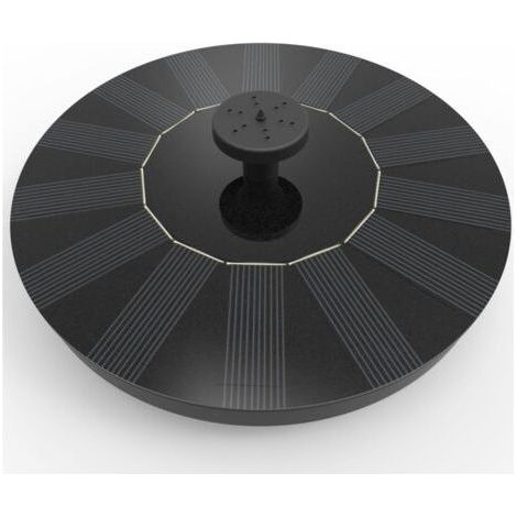 QORVA-Pompe solaire submersible 1,4 W – Débit 150L/h – Hauteur max 55cm – Panneaux monocristallins – Pour bassins et aquariums