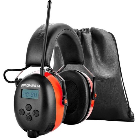 Gehörschutz Radio Bluetooth SNR31dB FM AM Mikrofon Orange (1/5)