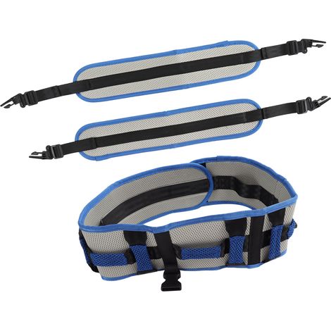 Ceinture de transfert stable et uniforme en EVA avec sangles de jambe pour patients âgés (taille L).