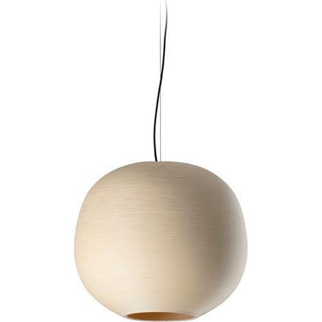 Faro TIERRA Plafonnier suspendu dôme 50 cm naturel (1/5)