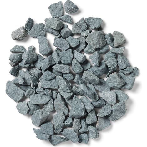 Fern Green Bulk Bag 850 kg Chippings - 14-20 mm Green Granite Type Stone - L100 x W100 x H80 cm