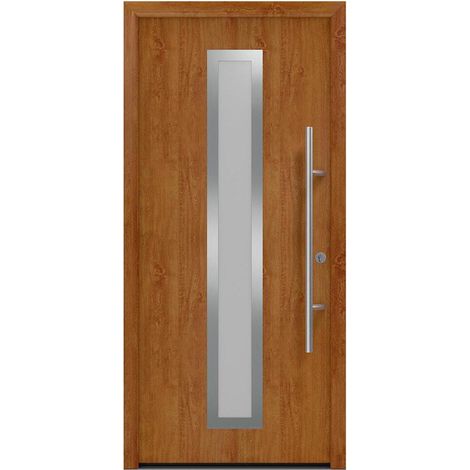 Hörmann Ecostar Haustür "ISOPRO Secur IPS 700S", golden oak, 110 x 210 cm (B x H), DIN Rechts
