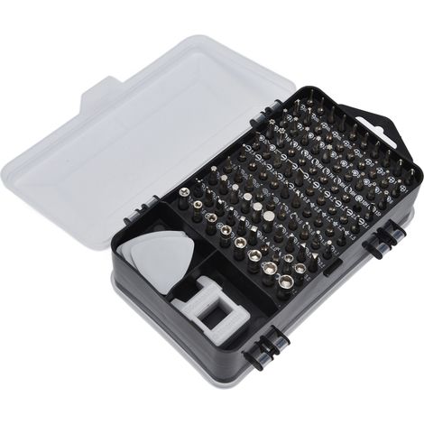 Set mit 117 magnetischen Schraubendrehern, Präzisions-Bit-Set zur Reparatur von Elektronikgeräten, PCs, Handys und Laptops (1/5)