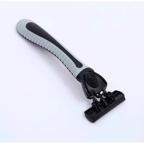 rasoir electriques hommes-Rasoir manuel 6 lames remplaçables (manche ergonomique + 16 lames de rechange) – pour peaux sensibles et rasage de précision
