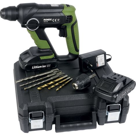 Marteau Perforateur avec 2 batteries 18V Lithuim 1500mAh (1/5)