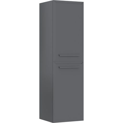 Mobile da bagno "Nuvola 40 v3" - 40 x 32 x 138 cm - Grigio (1/3)