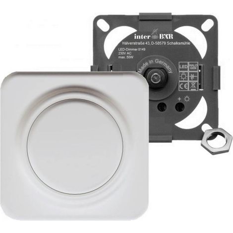 interBär 8149-008.01 Variateur à encastrer dans un meuble blanc A692723