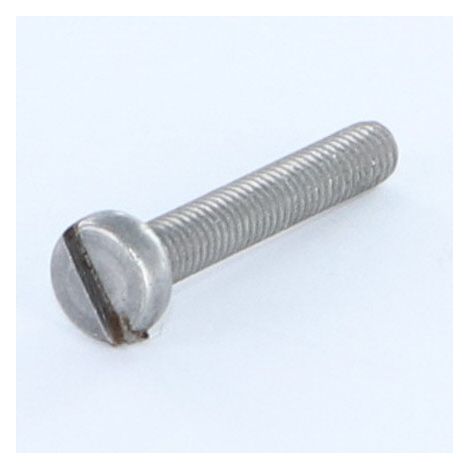 Vis métaux Tête cylindrique TC Fendue M1.6X25 Acier brut microvis-1 pièce (1/2)