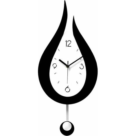 Pendules Murales Silencieuses Gouttelettes d'eau Swing Horloge Murale Design Moderne Style Nordique Salon Horloges Murales Mode Creative Chambre Horloge Murale (1/5)