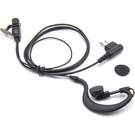 vhbw Oreillette compatible avec Motorola GP88  GP300, GP73, GP600, GP68, CP040 radio talkie-walkie
